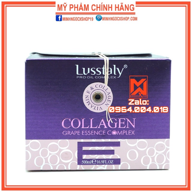 ✅[ Lusstaly ] Kem Ủ Phục Hồi Chuyên Sâu Lusstaly Collagen 500ML-Chính Hãng