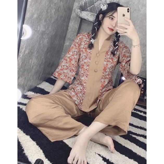 đồ lam đi chùa # Bà Lai Hoa Rơi