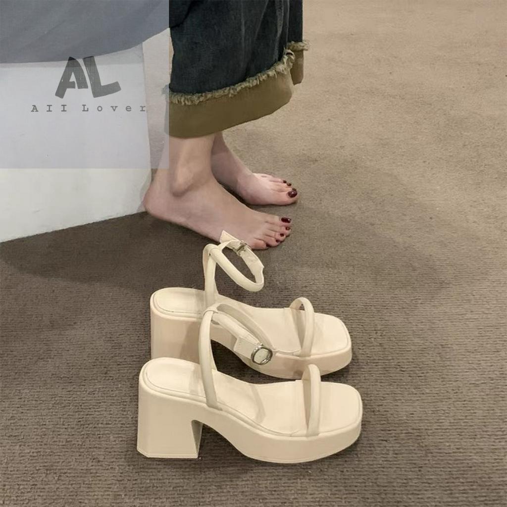 GIÀY CAO GÓT ALILOVER - SANDAL NỮ PHONG CÁCH THỜI TRANG QUAI NGANG MẢNH PHỒNG HIỆN ĐẠI AG230517
