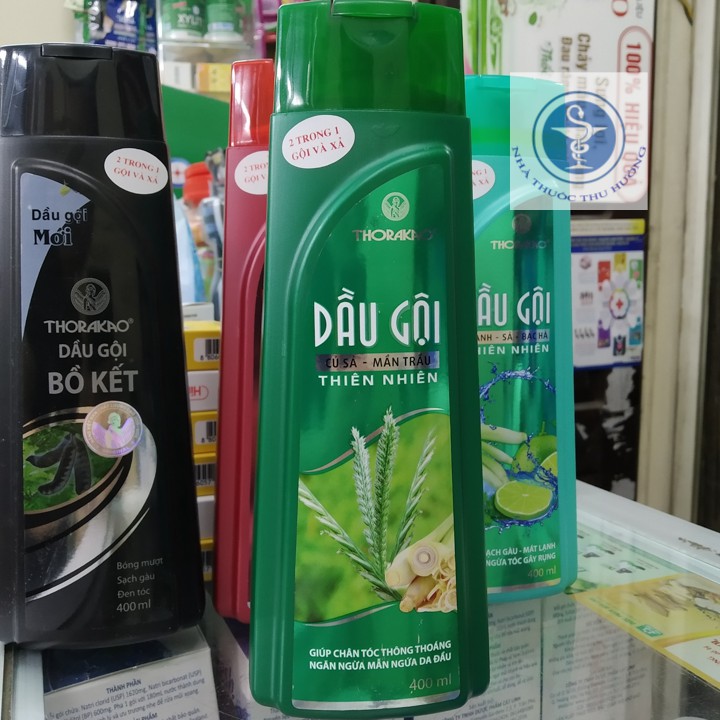 Dầu Gội Củ Sả - Mần Trầu Thorakao chai 400ml