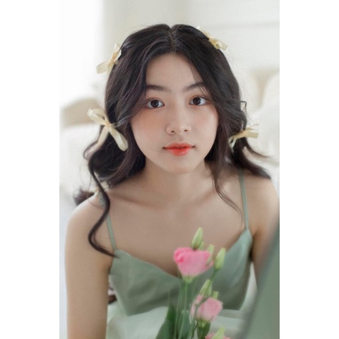 Set Dây Ruy Băng Buộc Tóc Tiệm Thêu Việt Phong Cách Lọ Lem