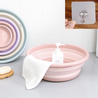 Bộ 2 thau nhựa gấp gọn đa năng. Lớn 12x35cm và nhỏ 9x25cm. Sản phẩm nhiều màu, chọn màu vui lòng nhắn tin shop