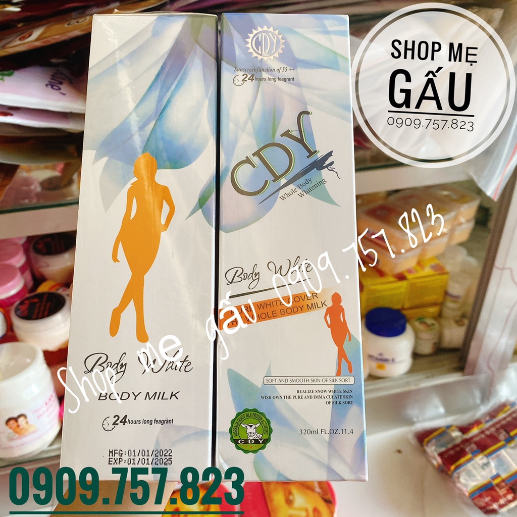 Dưỡng Trắng Da Toàn Thân CDY 320ml (CHÍNH HÃNG) date 2025