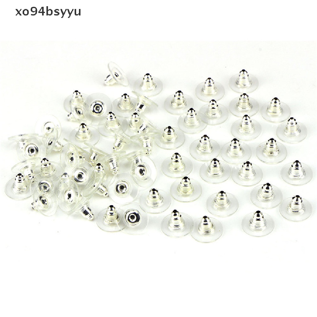 Set 60 Nút Chặn Bông Tai Bằng Bạc / Vàng Xo94Bsyu