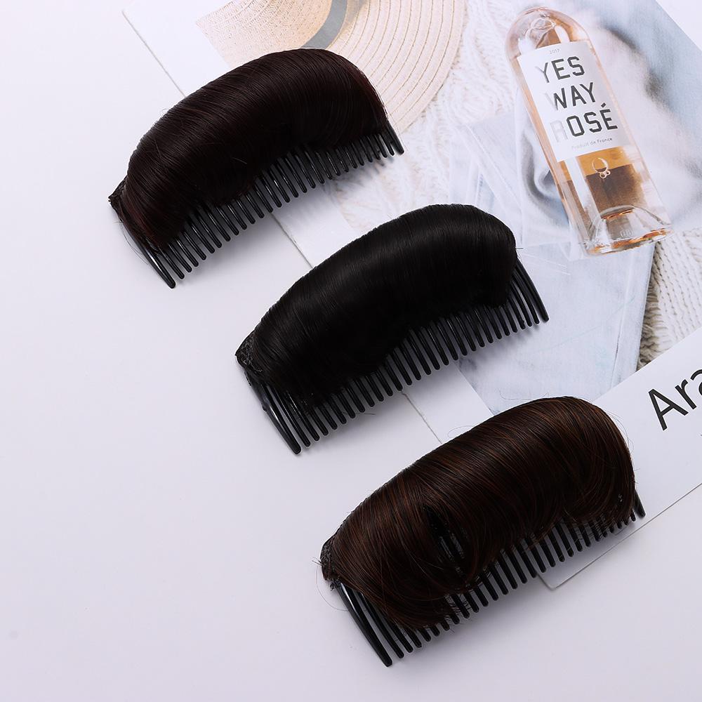 EUTUS Set 1 / 3 Kẹp Tóc Giả Bằng Sợi Tổng Hợp Vô Hình Nhiều Màu Sắc