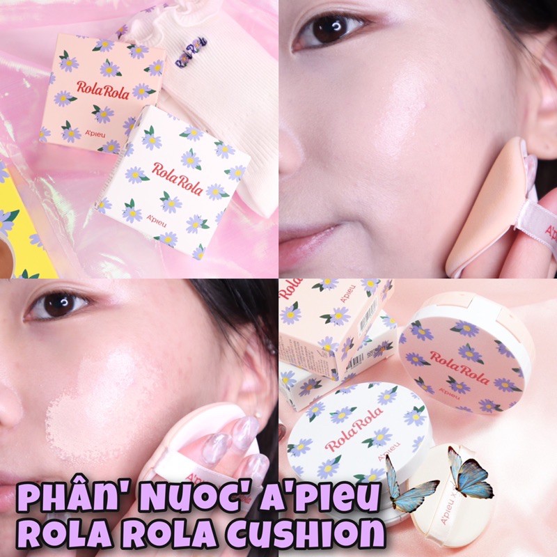 Phấn Nước A'pieu Rolarola Cover Pang Longwear / Glow Cushion Rola Rola