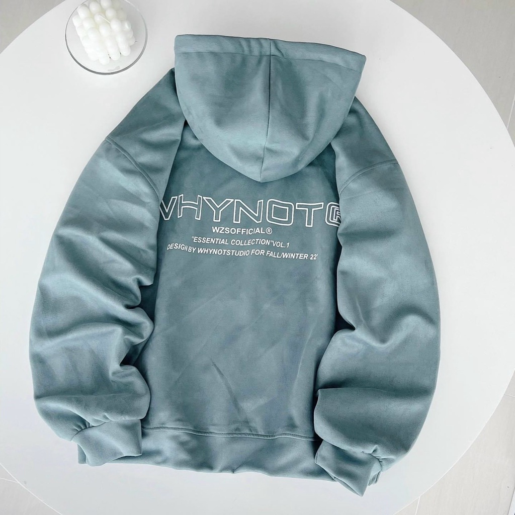 Áo KHOÁC Hoodie WHYNOT LOGO Thêu Ulzzang Unisex FAMMILYSHOP