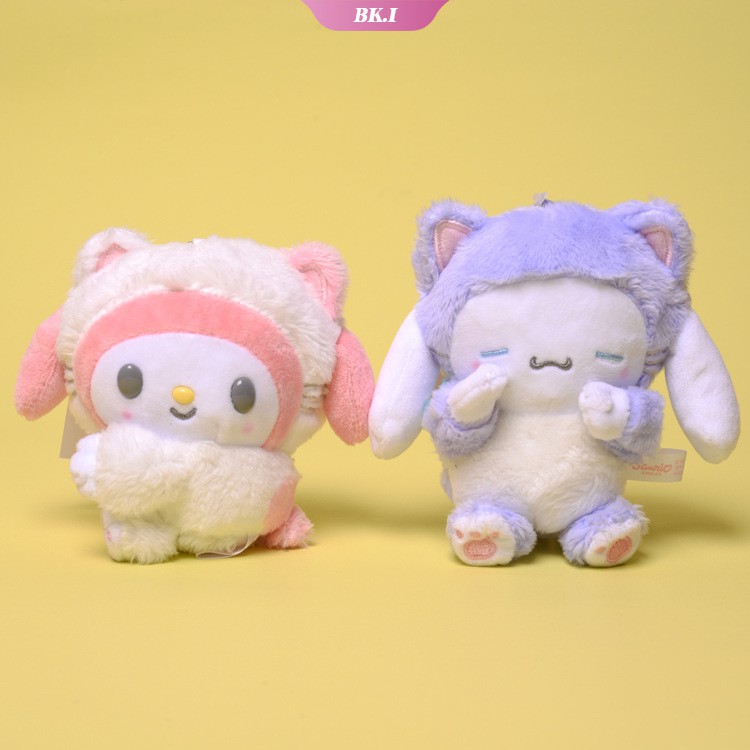 Thú Nhồi Bông Hình Mèo Cinnamoroll Màu Tím Nhạt Đáng Yêu