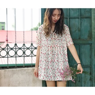 Áo babydoll hoa nhí