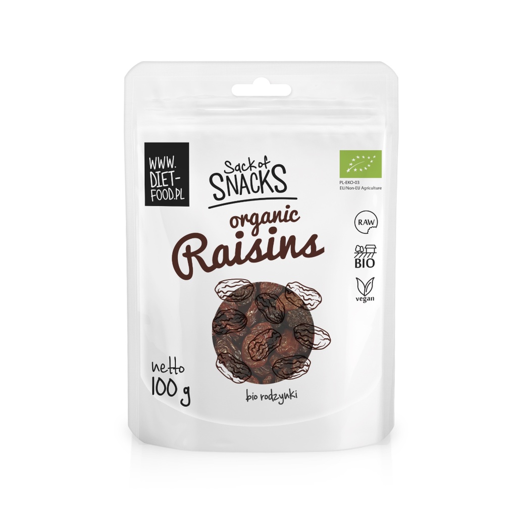 Nho khô Sultana hữu cơ Diet Food Organic Raisins