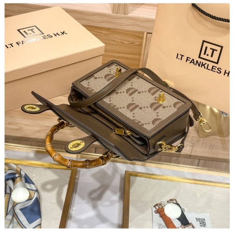 Túi Xách Nữ Túi Đeo Chéo Hiệu I.T GDLEDY HONGKONG Cao Cấp Da Thật Hàng Chính Hãng Mẫu Mới 2022