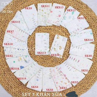 Khăn sữa Nous combo 14 cái