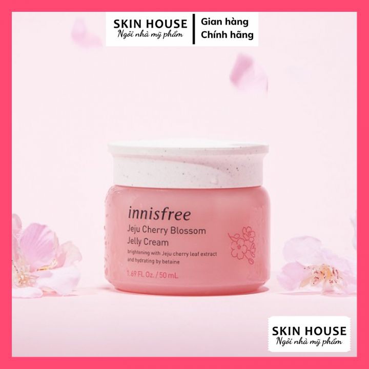 Kem Dưỡng Innisfree Jelly Cream - Kem Dưỡng Trắng Da Nâng Tone Tức Thì Innisfree Jeju Cherry Blossom Jelly Cream | BigBuy360 - bigbuy360.vn