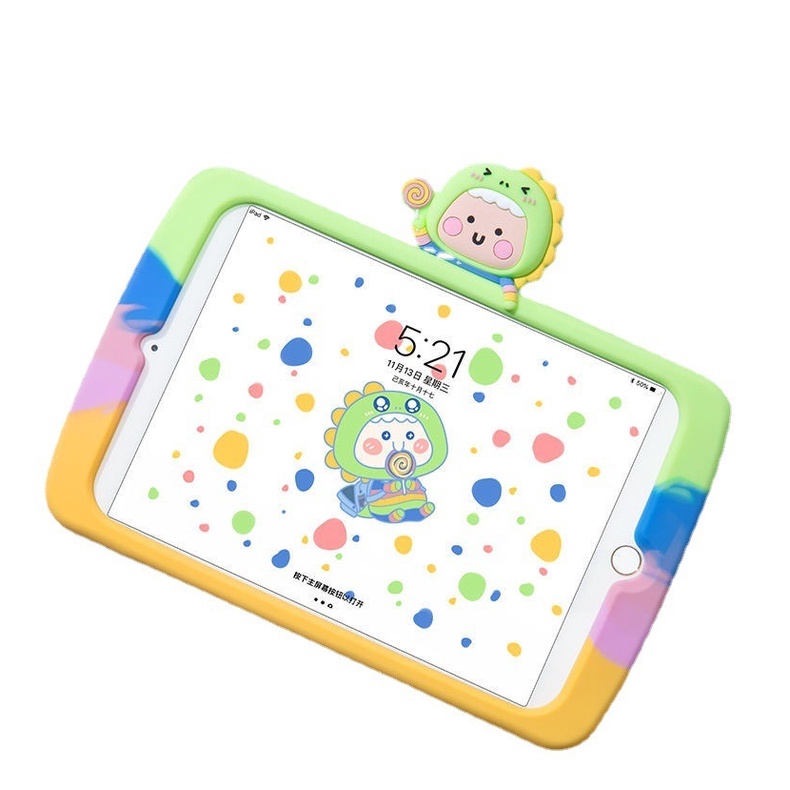 Ốp Máy Tính Bảng Họa Tiết Khủng Long Nhiều Màu Dễ Thương Cho iPad 2 / 3 / 4 / Mini / Air / Pro