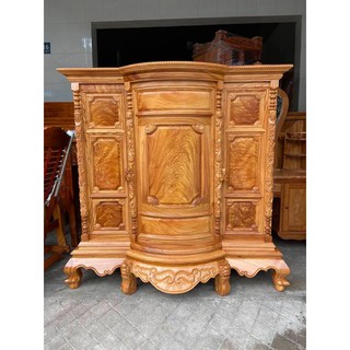 Tủ thờ gỗ gõ đỏ Lào mẫu bụng phệ
