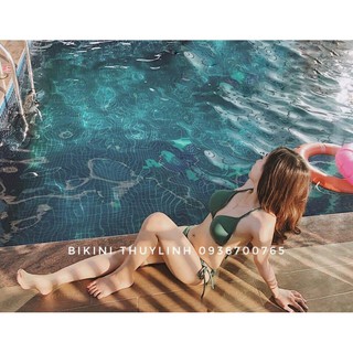 Set bikini 2 mảnh rêu buộc dây