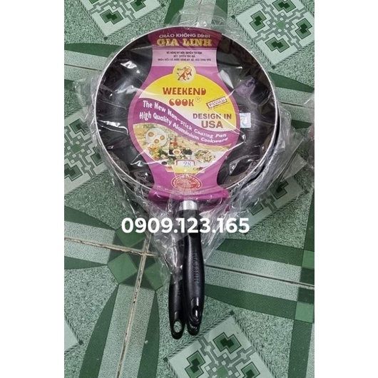 Chảo chống dính Gia Linh cán cầm dài