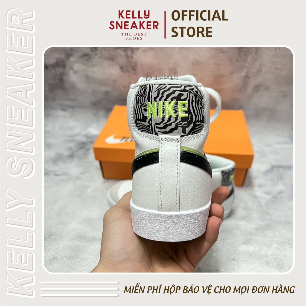 Giày Thể Thao Sneaker Blazer Mid 77 Double Swoosh "White Vapor Green"