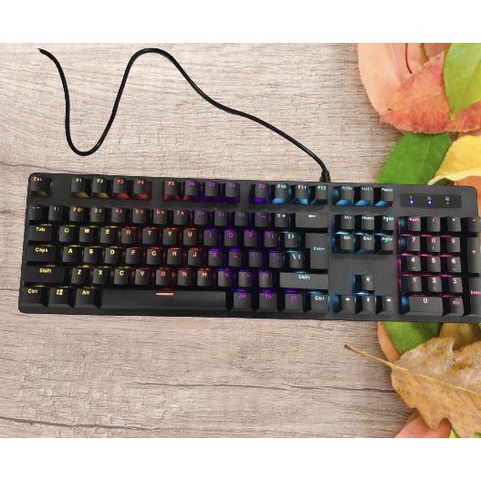 [Mã 267ELSALE hoàn 7% đơn 300K] Bàn Phím Cơ chuyên game MIDIO MK100, Cổng Usb Led Nhiều màu