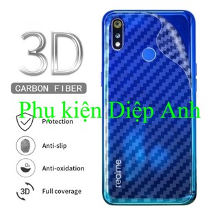 Realme 5 / 5i / 5 Pro | Miếng dán lưng carbon