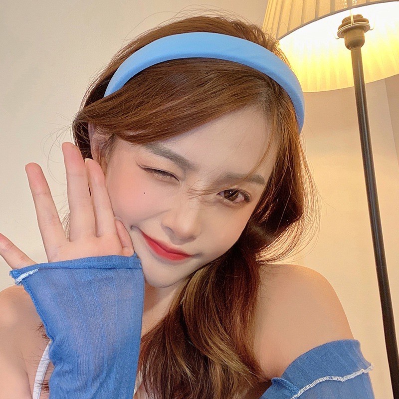 Cài tóc mềm mại kế đơn giản thời trang phong cách Hàn Quốc