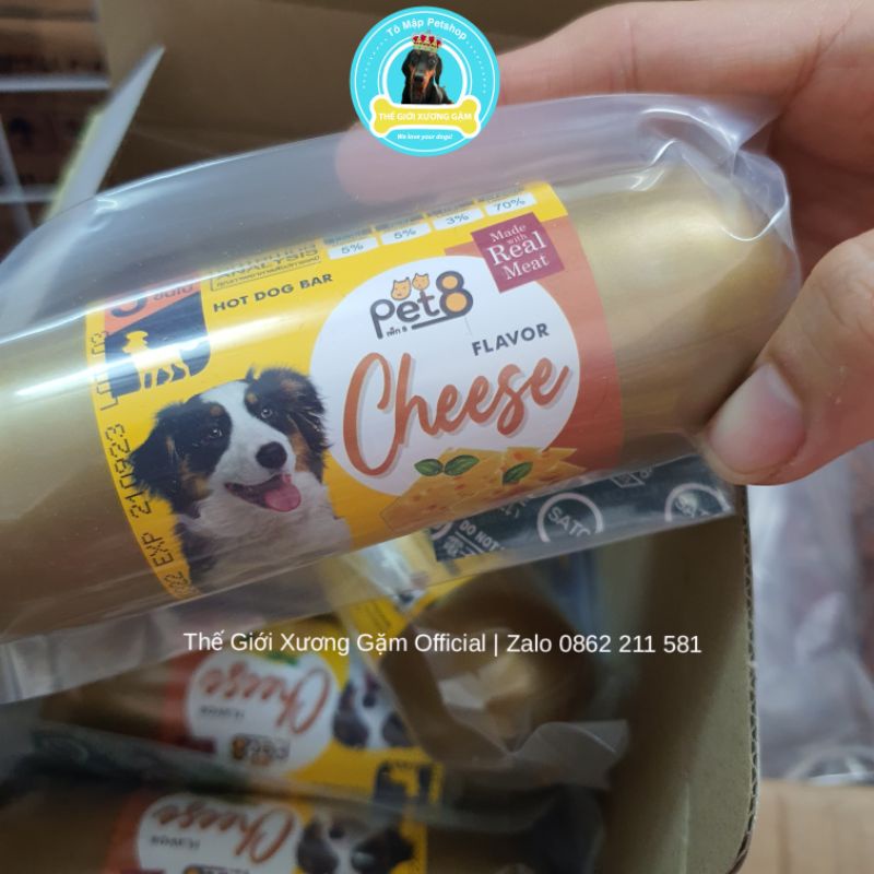 PET8 XÚC XÍCH CHO CHÓ 40GR/150GR