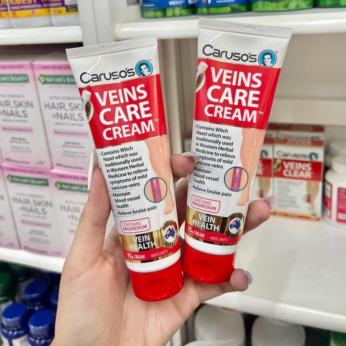 Kem Bôi Giãn Tĩnh Mạch Venis Clear Cream Caruso's 75g