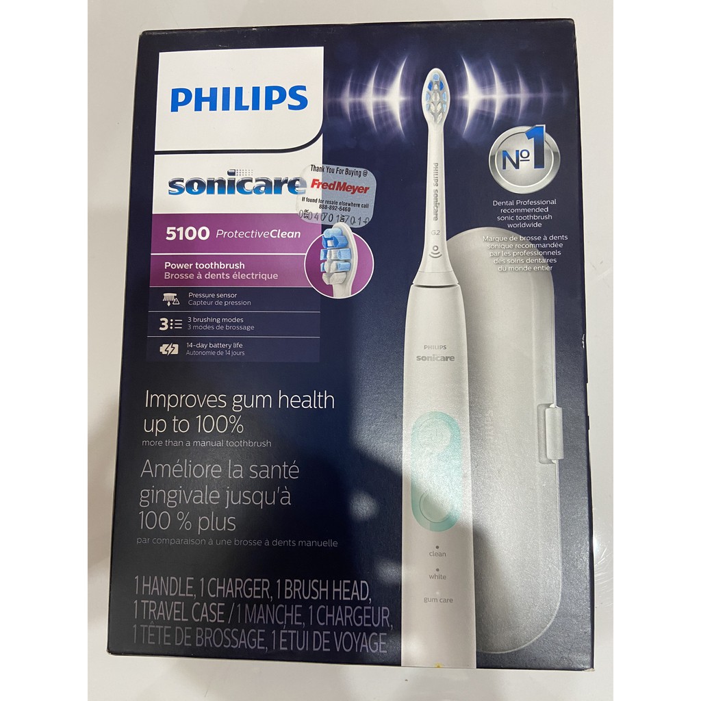 Bàn chải điện Philips Sonicare ProtectiveClean 4100, 5100, 6100 (hàng mỹ)