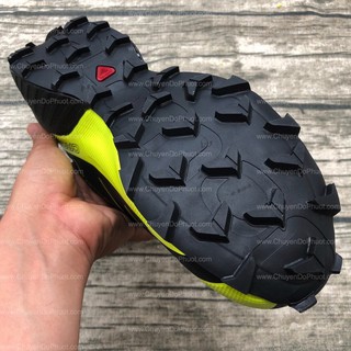 Giày Chạy Ultra Trail Phượt Leo Núi Hiking Trekking SLM Xpeedcr0ss 5 - Lemon Black