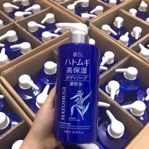 Sữa tắm dưỡng ẩm trắng da Hatomugi Moisturizing Washing , Sữa Tắm Ý Dĩ Hatomugi