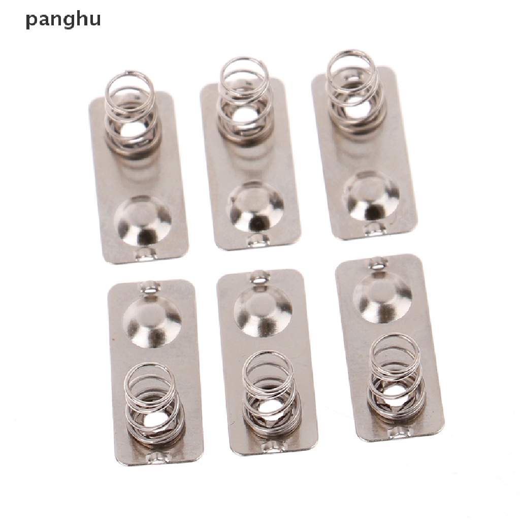Set 10 Lò Xo Pin Thay Thế 21x9mm Bằng Kim Loại Màu Bạc Tiện Dụng