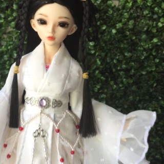 Đồ búp bê bjd 1/4 cổ trang + búi tóc