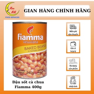 Đậu sốt cà chua fiamma & baked beans in tomato sauce 400g | moonmilk_vn