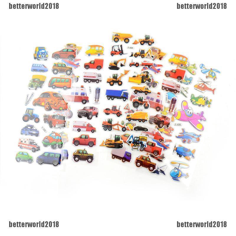 Bộ Sticker Dán Trang Trí Giao Thông 5 17x7cm