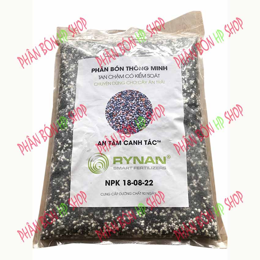 Phân Bón Tan Chậm Có Kiểm Soát NPK 18-08-22 (Bao 5KG) Cung Cấp Dưỡng Chất 90 ngày - Chuyên Dùng Cho Cây Sầu Riêng