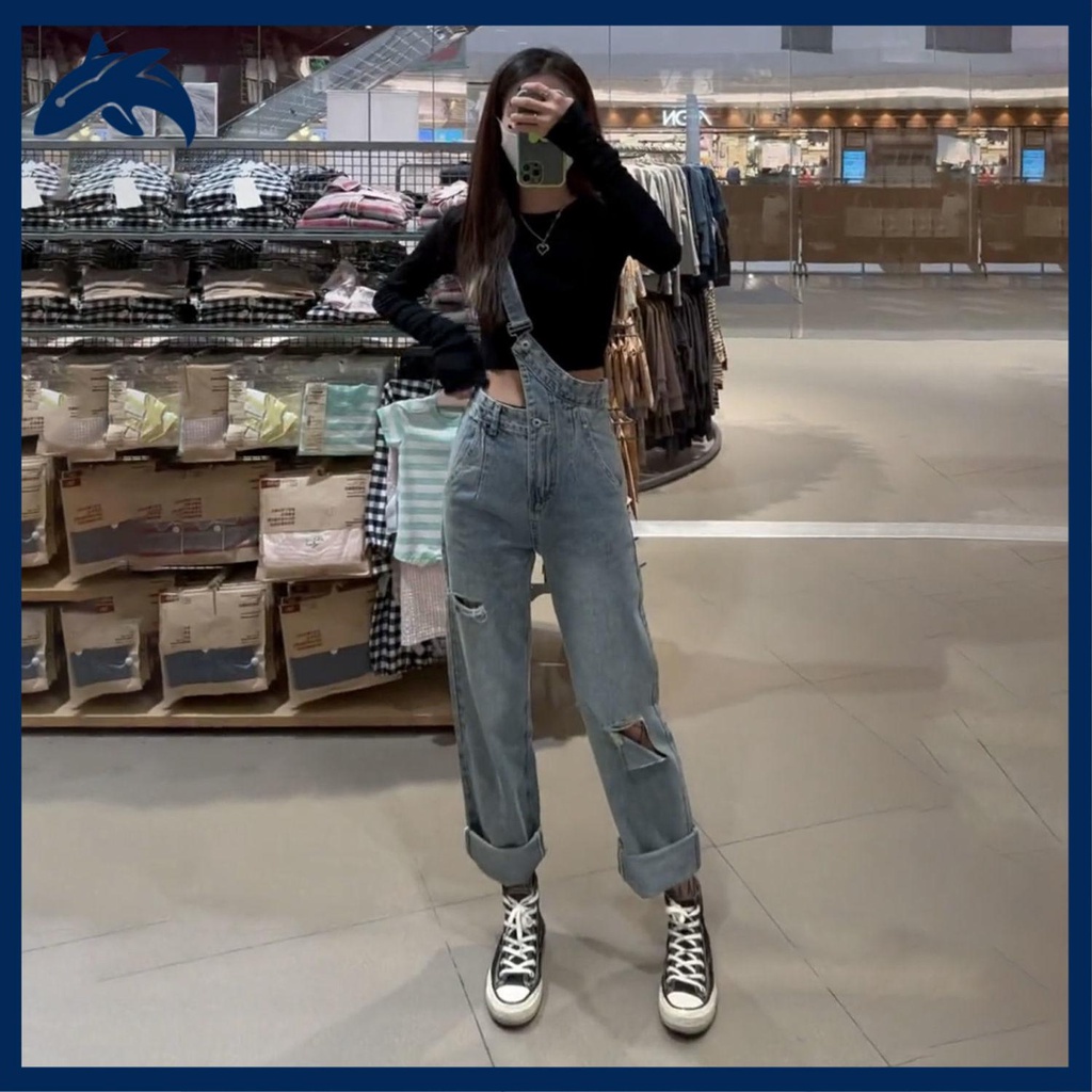 Jumpsuit Lưng Cao Thiết Kế Lệch Tà Độc Đáo Thời Trang Xuân Hè Cá Tính
