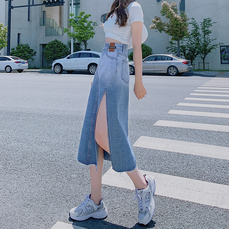 Chân Váy Jeans Lưng Cao Thời Trang Cho Nữ | BigBuy360 - bigbuy360.vn