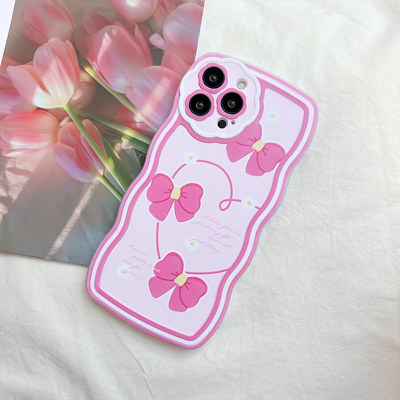 Ốp Điện Thoại Tpu Họa Tiết Hoa Nơ Cho iphone 7 / 7plus / 8 / 8plus / xs / 11 / 12 / 13 / 14 / pro / max / plus / promax