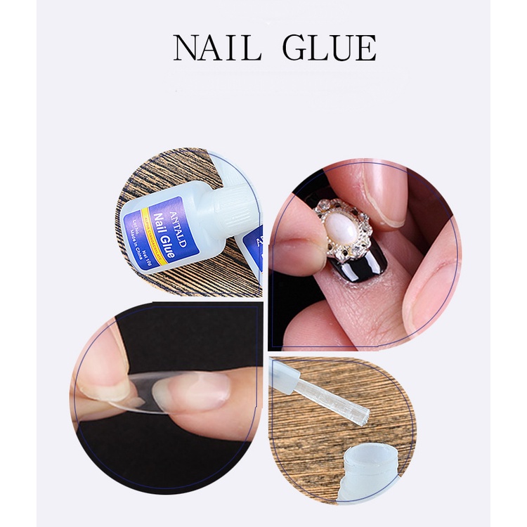 Keo 401 Nail Glue , combo 2 lọ keo gắn móng đính đá 401 15G và glue 10g loại I siêu chắc