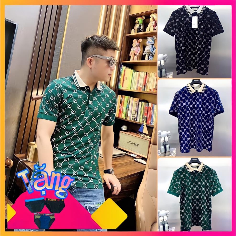 Áo POLO GUCCI cổ bẻ chất xịn,Áo thun nam nữ 2022 cao cấp,ảnh thật ⚡