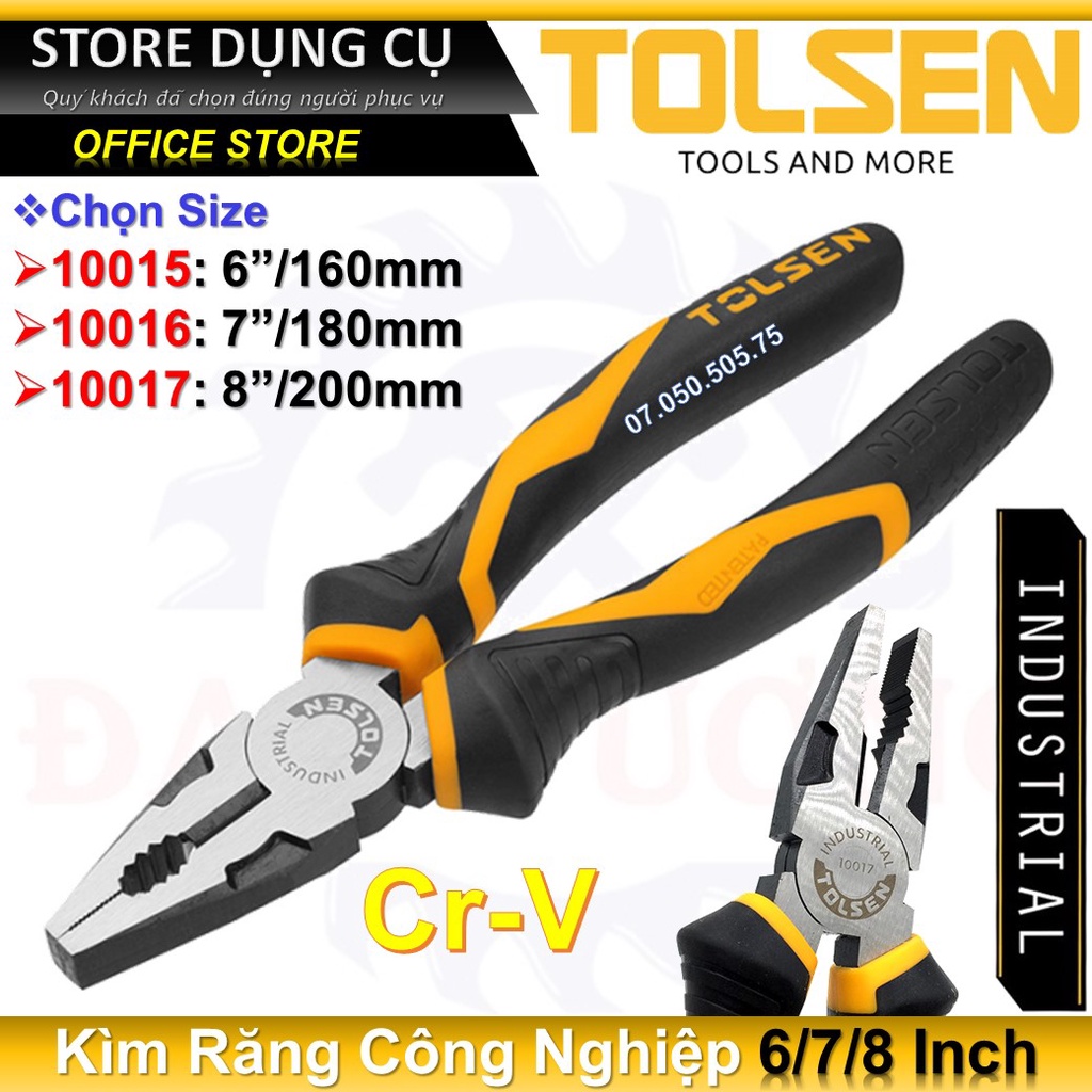 Kềm Răng Công Nghiệp TOLSEN  10015 /  10016 / 10017 | Kìm Răng Công Nghiệp Tolsen