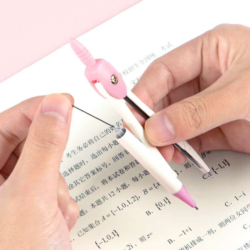 Bộ compa chì kim học sinh hoạt hình GuangBo H05422