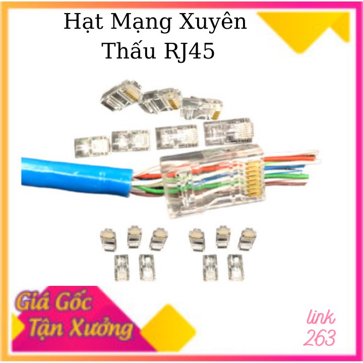 Combo 100 Hạt Mạng Xuyên Thấu J45