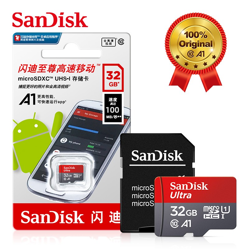 Thẻ Nhớ SanDisk Ultra A1 64GB 128GB 256GB 512GB TF / SD