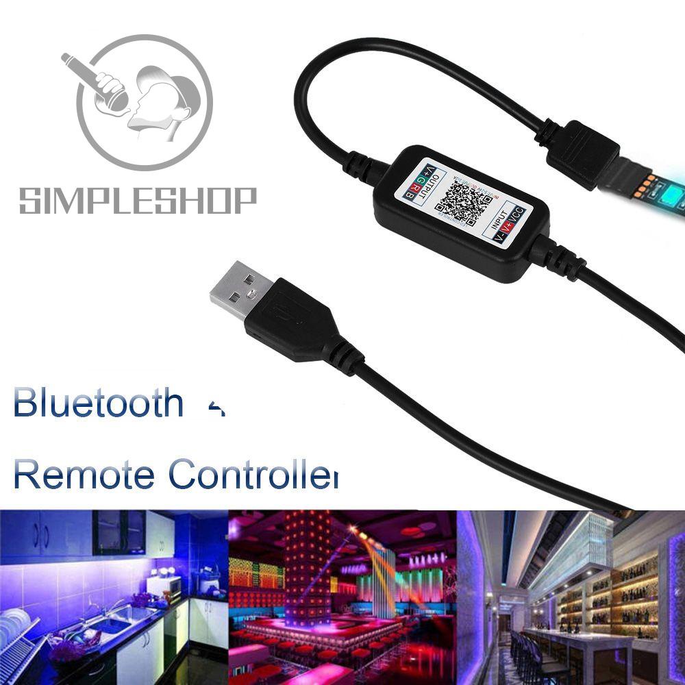 Bộ Điều Khiển Dây Đèn Led Mini Bluetooth 4.0 Không Dây 5-24V Điều Khiển bằng Điện Thoại Thông Minh