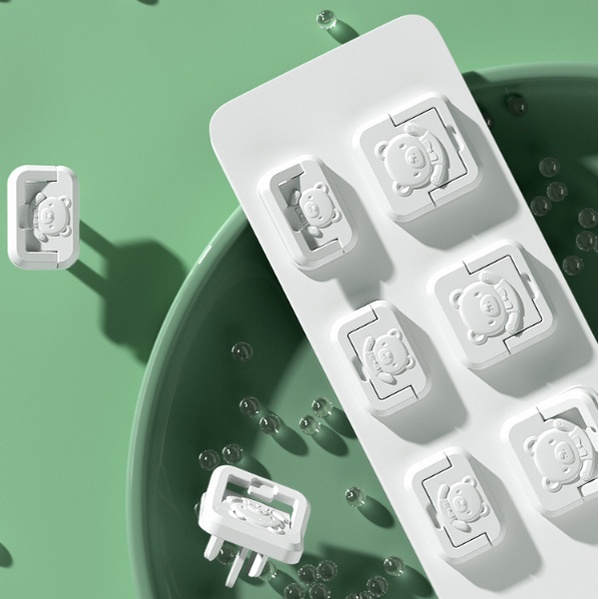 Nắp đậy ổ cắm điện hình gấu dễ thương bảo vệ an toàn cho bé