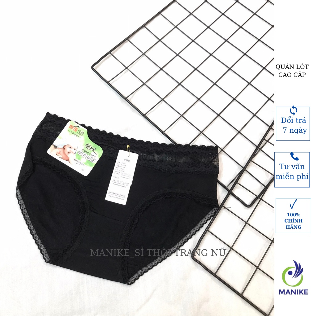 Quần Lót Lụa Lạnh Cạp Cao Kháng Khuẩn Không Lộ Viền Chuẩn hàng Cao Cấp