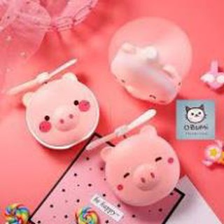 GƯƠNG MINI HÌNH HEO KÈM QUẠT