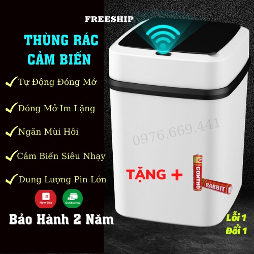 Thùng Rác Thông Minh Thùng Rác Cảm Biến Tự Động Đóng Mở Nắp Thiết Kế Sang Trọng Tiện Lợi Vệ SinhĐèn Rọi Ray Asaki