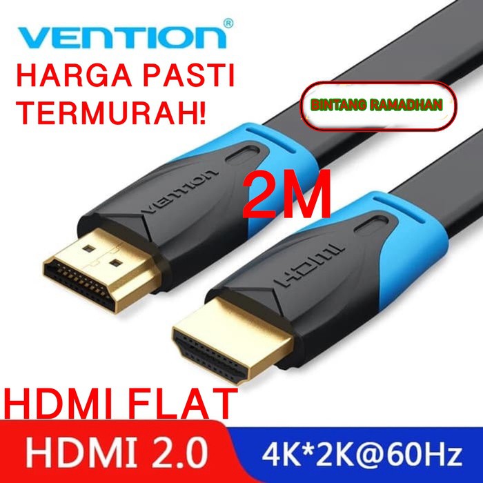 Vention Dây Cáp Hdmi 2.0 Uhd 4k Arc Flat 2m Chất Lượng Cao